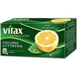HERBATA VITAX INSPIRATIONS ZIELONA Z CYTRYNĄ (20) Vitax