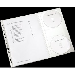 KOSZULKI LEITZ COMBO A4 130µM NA DOKUMENTY I CD/DVD Leitz