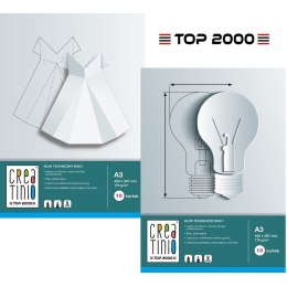 Blok techniczny Top 2000 Creatinio A3/10k biały Top 2000