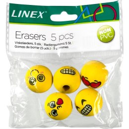 Gumki na ołówek Linex Emoji (5) LINEX