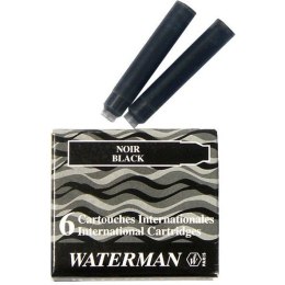 NABÓJ INTERNATIONAL WATERMAN CZARNY 6 SZT Waterman