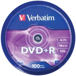 PŁYTY VERBATIM DVD+R CAKE (100) Verbatim