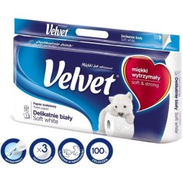 Papier toaletowy Velvet Delikatnie biały (8) Velvet