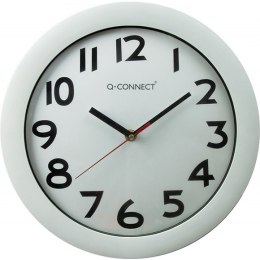 Zegar ścienny Q-Connect Budapest 30cm biały, SREBRNY Q-CONNECT