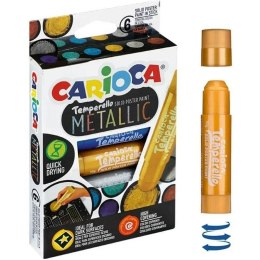 Farby w sztyfcie Carioca Tamparello Metallic 6 kolorów CARIOCA