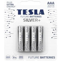 Beterie Tesla Silver+ AAA LR3 1.5V (4) TESLA