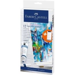 Farby akrylowe Faber-Castell Creative Studio 12 kolorów Faber-Castell