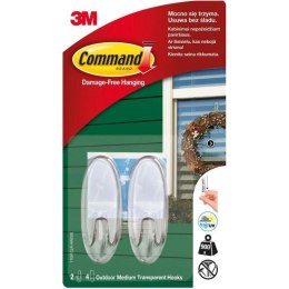 Haczyki Command Outdoor transparentne (2) COMMAND