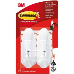 Haczyki Command (z metalowym uchwytem) białe (2) COMMAND