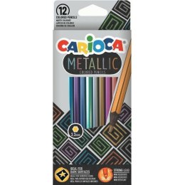 Kredki ołówkowe Carioca Metallic 12 kolorów CARIOCA