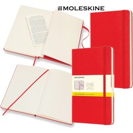 Notatnik Moleskine Classic L (13x21cm) kratka czerwony Moleskine