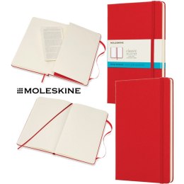 Notatnik Moleskine Classic L (13x21cm) kropki czerwony Moleskine