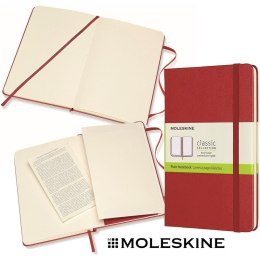 Notatnik Moleskine Classic M (11.5x18cm) gładki czerwony Moleskine