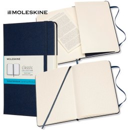 Notatnik Moleskine Classic M (11.5x18cm) kropki niebieski Moleskine