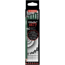 Ołówki Stabilo Othello Arty Mix (2B B HB F H 2H) Stabilo
