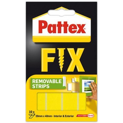 Paski montażowe Pattex Fix 20x40mm usuwalne (10) Pattex