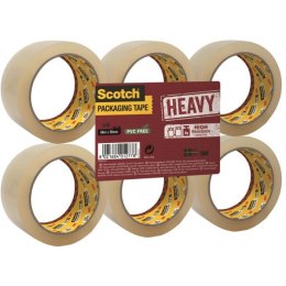 Taśma pakowa Scotch Heavy 50mm/66m przezroczysta (6) Scotch