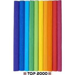 Bibuła marszczona Top 2000 Creatino 50x200cm mix tęczowy (10) Top 2000