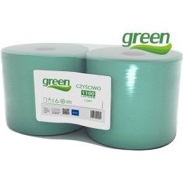 Czyściwo w rolce Green 250m 1w makulatura zielone (2) Green
