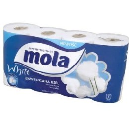 Papier toaletowy Mola Bawełniana biel (8) Mola