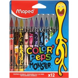 Flamastry Maped Color'Peps Monster 12 kolorów Maped