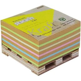 Karteczki Stick'n 76x76mm Kraft 5 kolorów (400) STICK'N