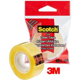 Taśma biurowa Scotch 508 19mm/33m przezroczysta żółta Scotch