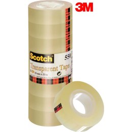 Taśma biurowa Scotch 550 19mm/33m transparentna (8) Scotch