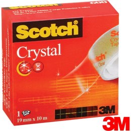 Taśma biurowa Scotch Crystal 19mm/10m transparentna Scotch
